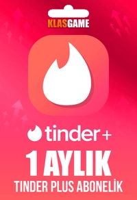 Tinder Plus Abonelik - 1 Ay (TR)